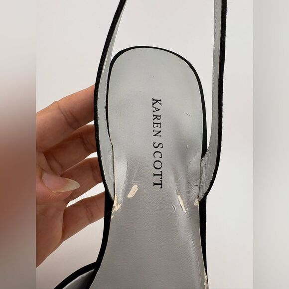 Karen Scott Black Slingback Heels - Picture 8 of 15